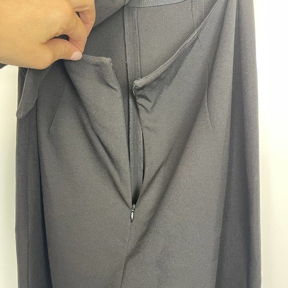 NWT Topshop Contrast Stitch Strapless Jumpsuit Black 6 - Picture 6 of 11